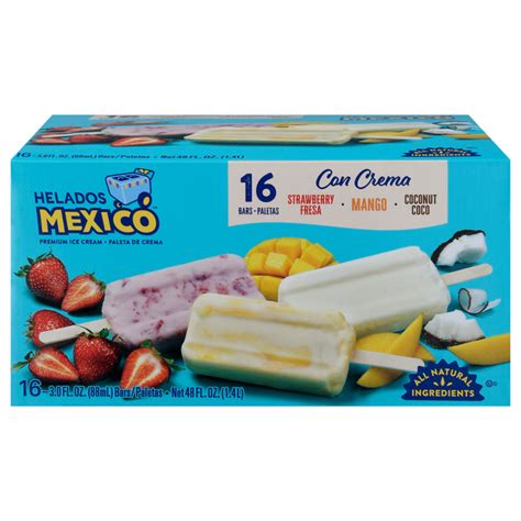 Save on Helados Mexico Premium Ice Cream Bars Strawberry/Mango/Coconut ...