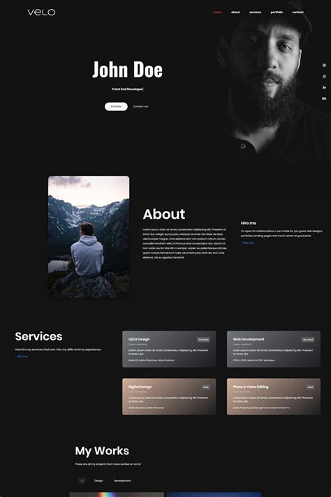 Web Developer Portfolio Templates