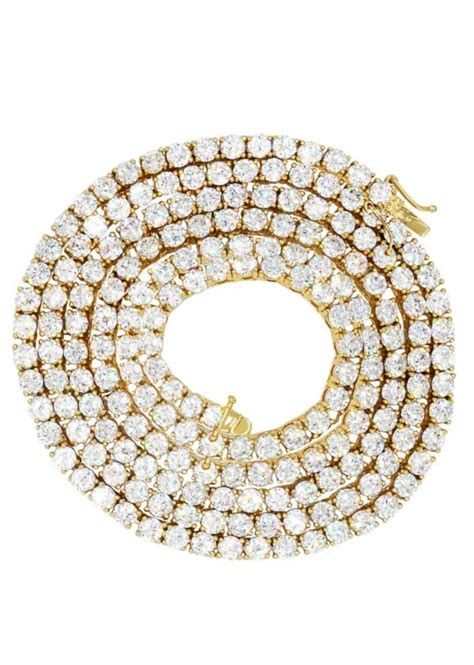 Diamond Tennis Chain 14K Gold - Ice Storm Gems