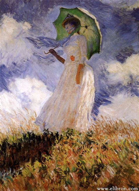 Woman with parasol - Claude Monet | Monet art, Monet paintings, Artist monet