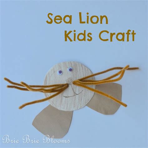 Sea Lion Paper Plate Craft - papercraft among us