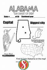 Free Alabama Coloring Pages — Stevie Doodles sketch template