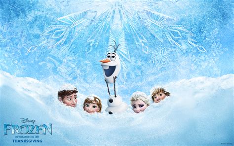 Main Cast of Disney’s Frozen Desktop Wallpaper