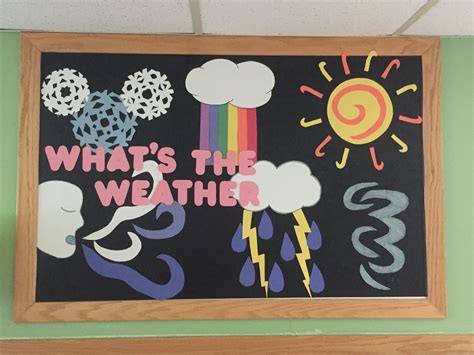 What's the weather bulletin board | Weather activities preschool, Elementary classroom decor ...