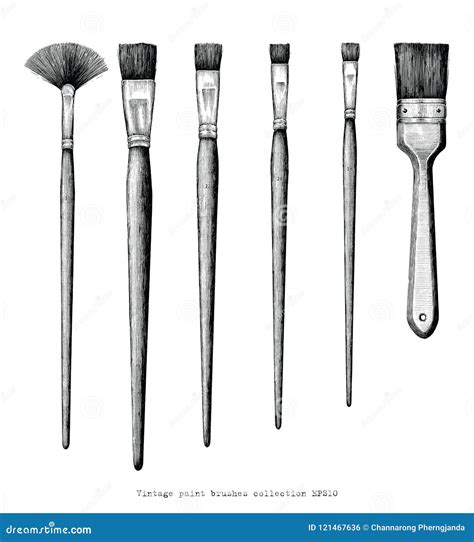 Paint Brushes With CMYK Colour Cartoon Vector | CartoonDealer.com #26391363