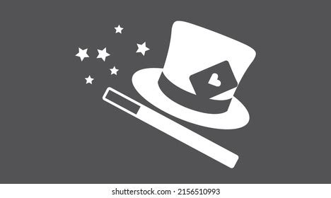 Magic Magician Icon Vector Black White Stock Vector (Royalty Free ...