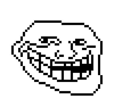 Troll Face | Pixel Art Maker