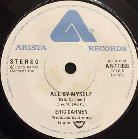 Eric Carmen - All By Myself (1976, Vinyl) | Discogs