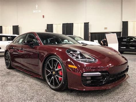 Burgundy Red Metallic Porsche Panamera Turbo Sport Turismo