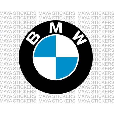 BMW logo decal stickers in custom size options