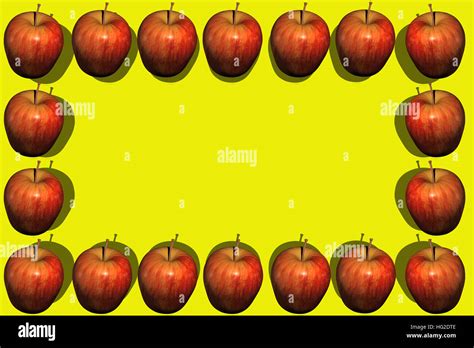 Apple of frame Stock Photo - Alamy