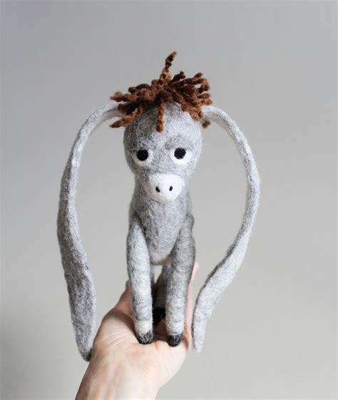 Nestor the Long-eared Christmas Donkey. Art Toy. Standing - Etsy