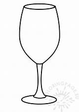 Wine glass  Coloring Page sketch template