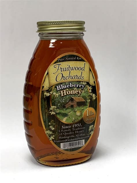 Blueberry Honey, 1 Lb / 16 oz (Fruitwood Orchards) - Penn Herb Co. Ltd.