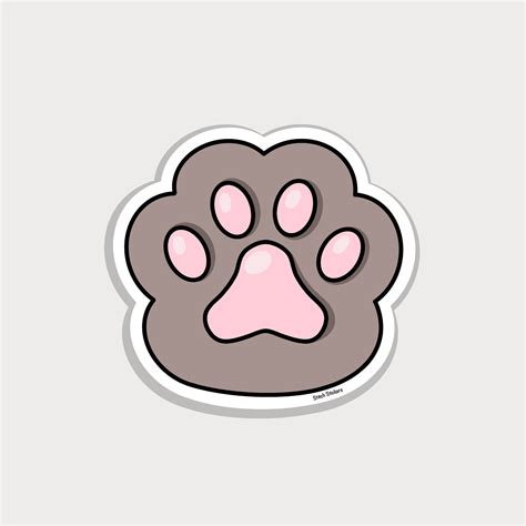 Cat Paw Sticker Customizable Cat Paw Sticker Cat Paw Decal | Etsy