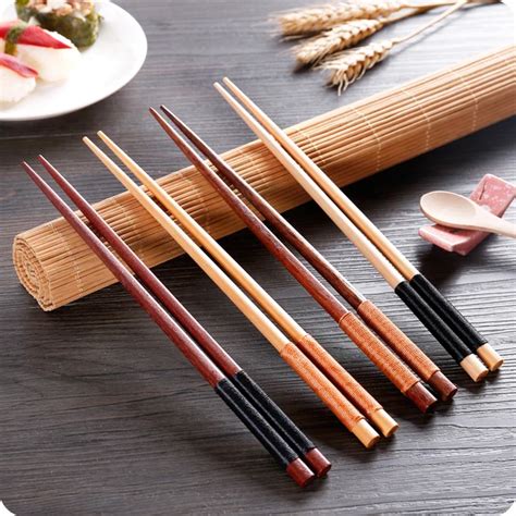 Aliexpress.com : Buy 2 pairs/set Wooden Chopstick Retro Japanese Style Anti Slip Warehouse Sushi ...