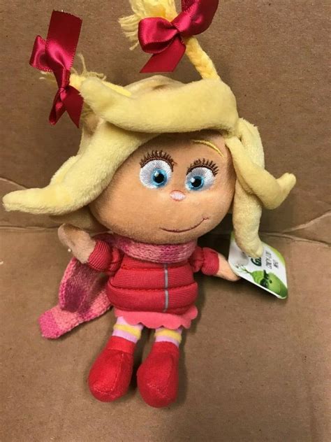 Dr Seuss THE GRINCH MOVIE 2018 Cindy Lou Who Plush 7" ILLUMINATION NWT ...