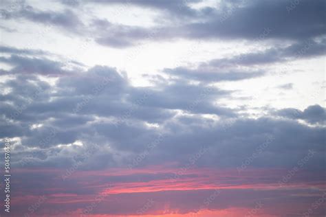 Beautiful sunset sky scenery Stock Photo | Adobe Stock