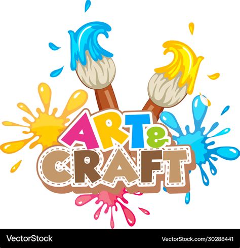 Font design for word art and craft Royalty Free Vector Image