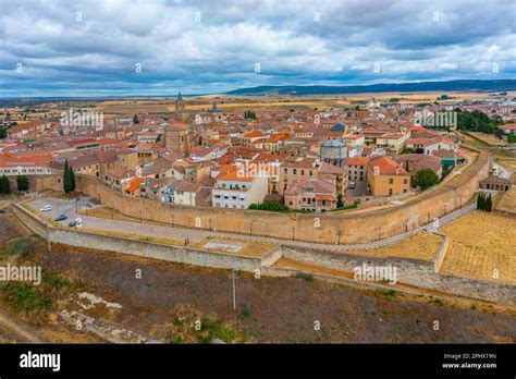 Aerial view of Ciudad Rodrigo in Spain Stock Photo - Alamy