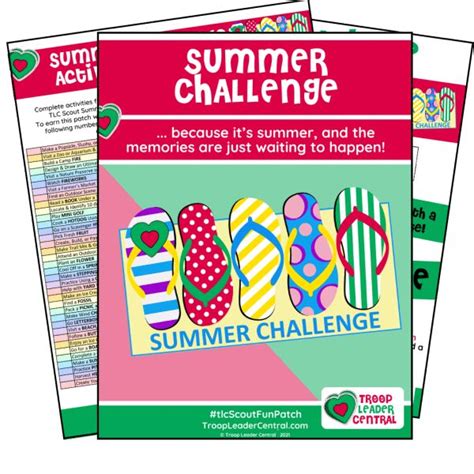 TLC Scout 'Summer Challenge' Fun Patch Giveaway - Troop Leader Central | Troop leader, Girl ...