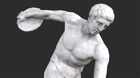 ArtStation - Discobolus Statue - Granite | Game Assets