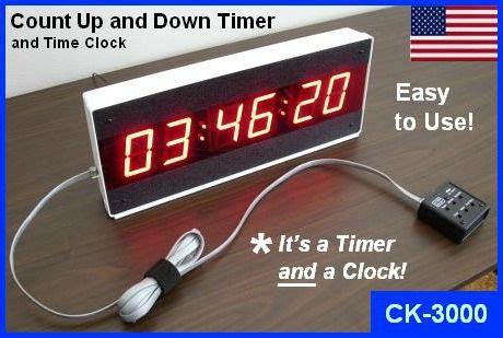 Large Display Digital LED Timer Countdown Clock