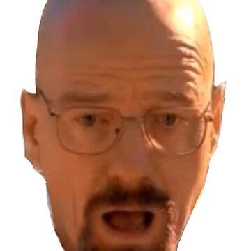 "Walter White Face Shocked Meme Sticker Breaking Bad Hank" Greeting ...