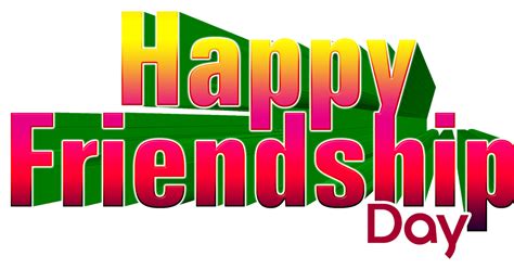 Friendship Day Word Transparent - PNG All | PNG All