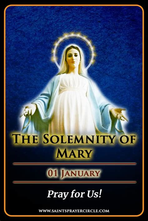 Solemnity of Mary - Reflect Upon My Graces Today And You Shall Have Nothing to Fear. For I Am ...