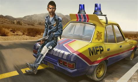 ArtStation - Mad Max MFP Falcon Police Car Wood