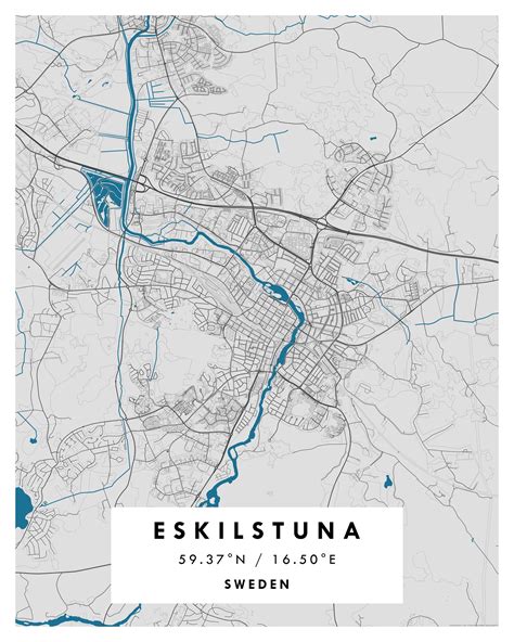 ESKILSTUNA City Digital Map Poster – Special | Maps & More