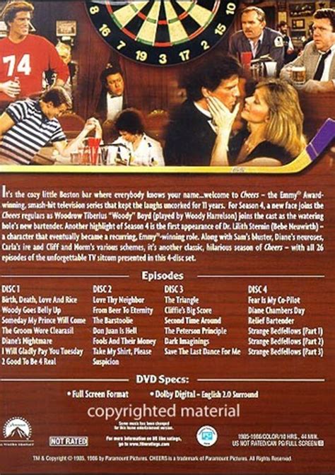 Cheers: The Complete Fourth Season (DVD 1985) | DVD Empire