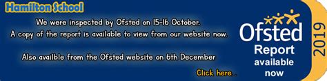 Ofsted Report available | Hamilton School