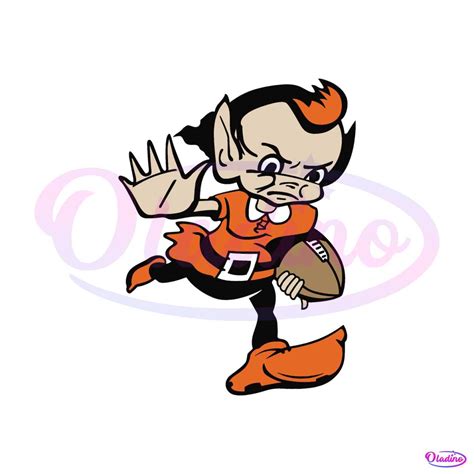 Brownie The Elf Cleveland Browns Mascot SVG