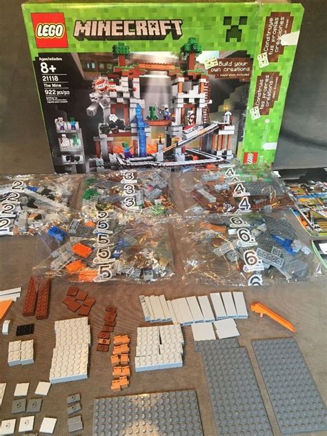 Lego Minecraft 21118 Retired - Box - Instructions - See Description ...