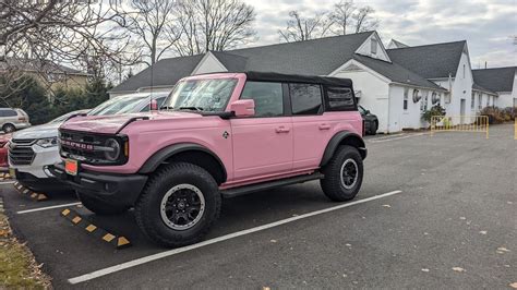 Saw this today in NJ.... Pink Bronco | Bronco6G - 2021+ Ford Bronco ...