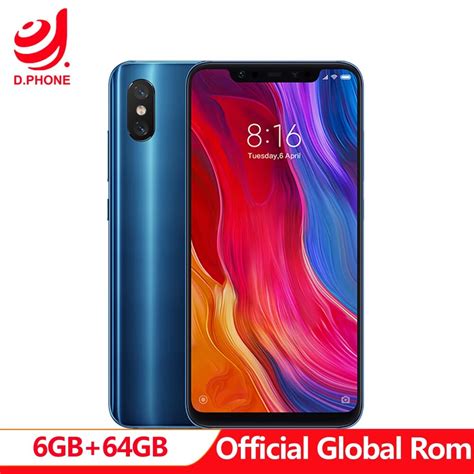 Official Global Rom Xiaomi Mi 8 Mi8 Mobile Phone 6GB RAM 64GB ROM ...