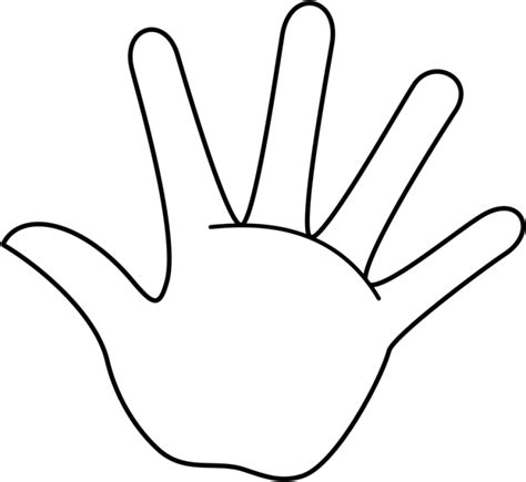 Hand Outline Printable