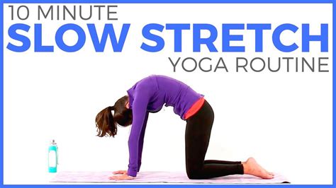 10 minute Simple Slow Stretch Yoga Routine | Sarah Beth Yoga - YouTube