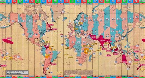 World Time Zone Map