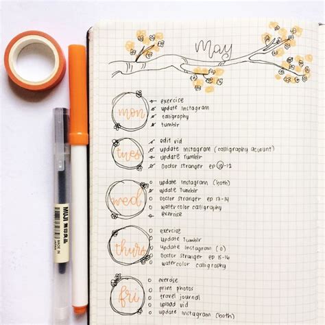 Stay organized with my bullet journal spread