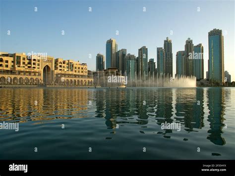 famous dubai musical fountain, United Arab Emirates Stock Photo - Alamy