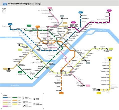 China Wuhan Map: City Layout, Suyway Lines