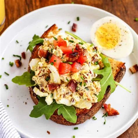 Breakfast Egg Salad with Bacon - A Farmgirl's Dabbles