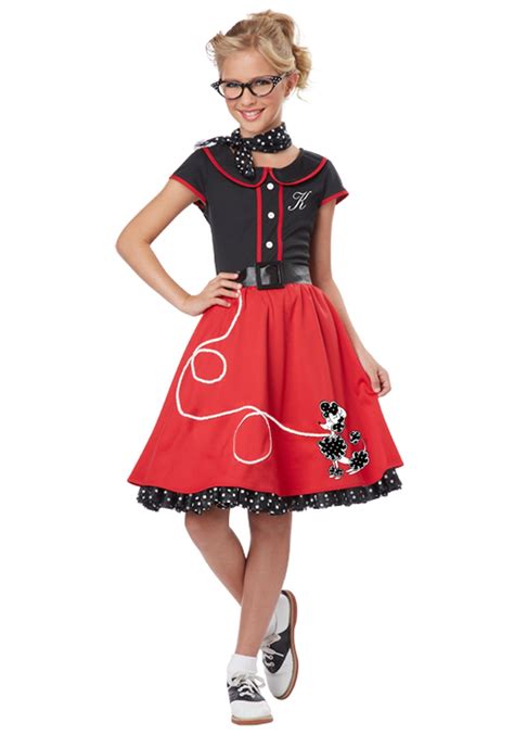 Girls Red 50s Sweetheart Costume | Decade Costumes