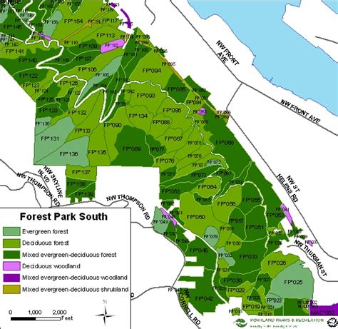 Map Forest Park Portland