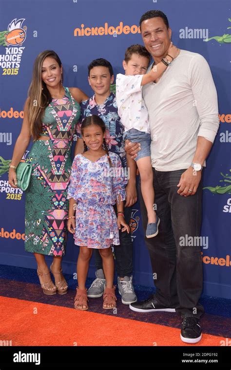 Tony Gonzalez and family attend the Nickelodeon Kids' Choice Sports ...