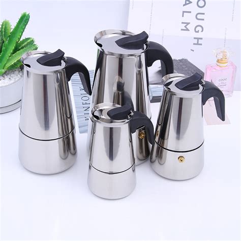 Aliexpress.com : Buy 100 Ml 2 Cup Stainless Steel Mocha Coffee Pot Espresso Convenient Italian ...