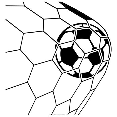 Soccer Goal Coloring Page at GetDrawings | Free download